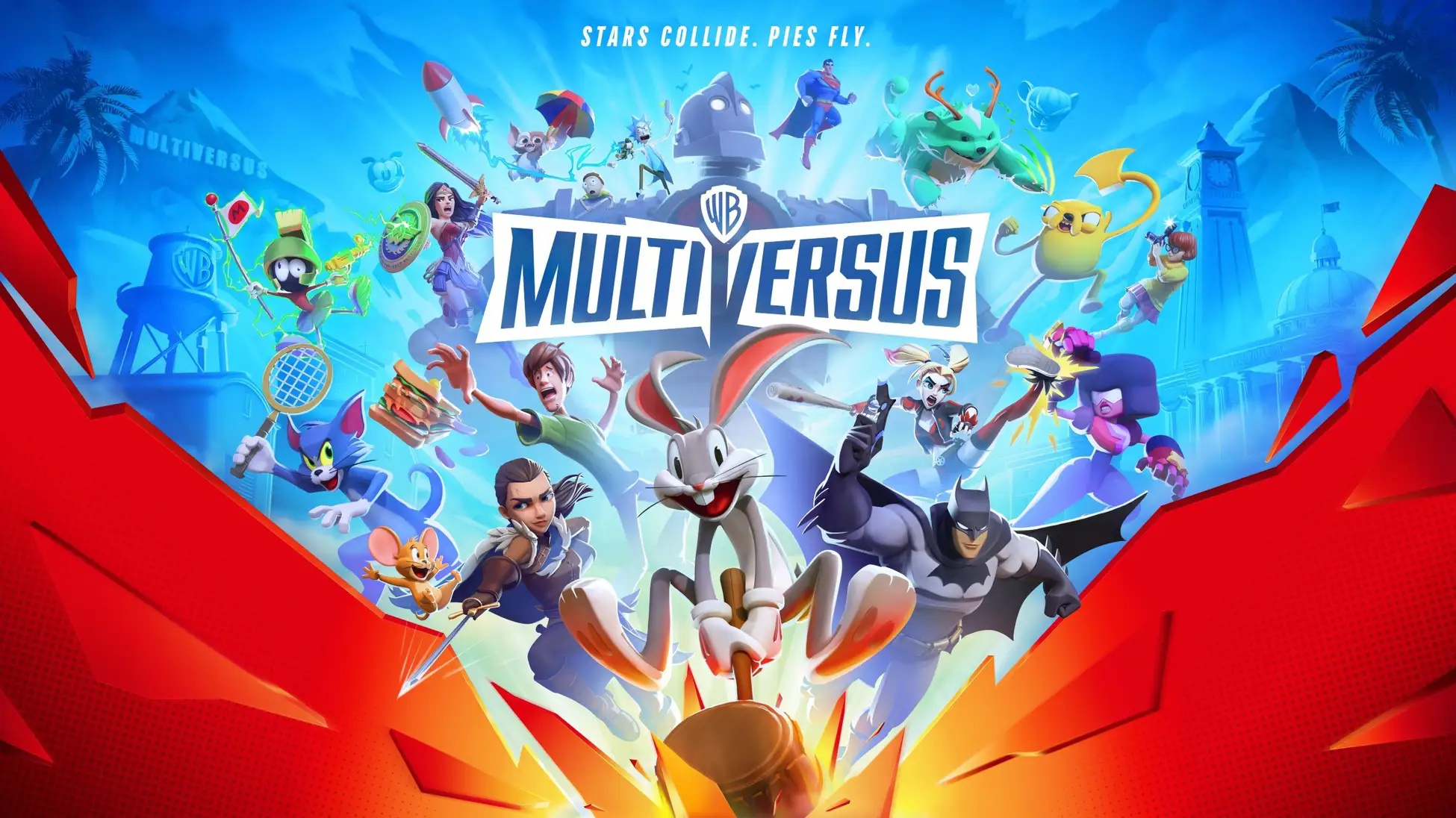 MULTIVERSUS software © 2024 Warner Bros. Entertainment Inc. Developed by Player First Games. All DC characters and related elements are trademarks of DC © 2024. ADVENTURE TIME, STEVEN UNIVERSE, RICK AND MORTY and all related characters and elements © & ™ Cartoon Network. TOM AND JERRY, SCOOBY-DOO and all related characters and elements © & ™ Turner Entertainment Co. and Warner Bros. Entertainment Inc. GAME OF THRONES and all related characters and elements © & ™ Home Box Office, Inc. GREMLINS, L